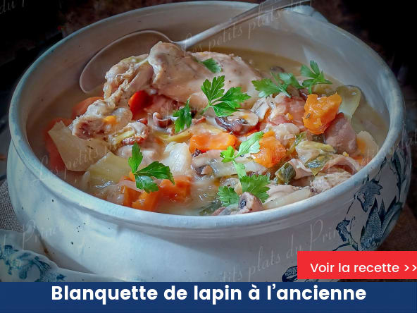 Blanquette de lapin à l’ancienne